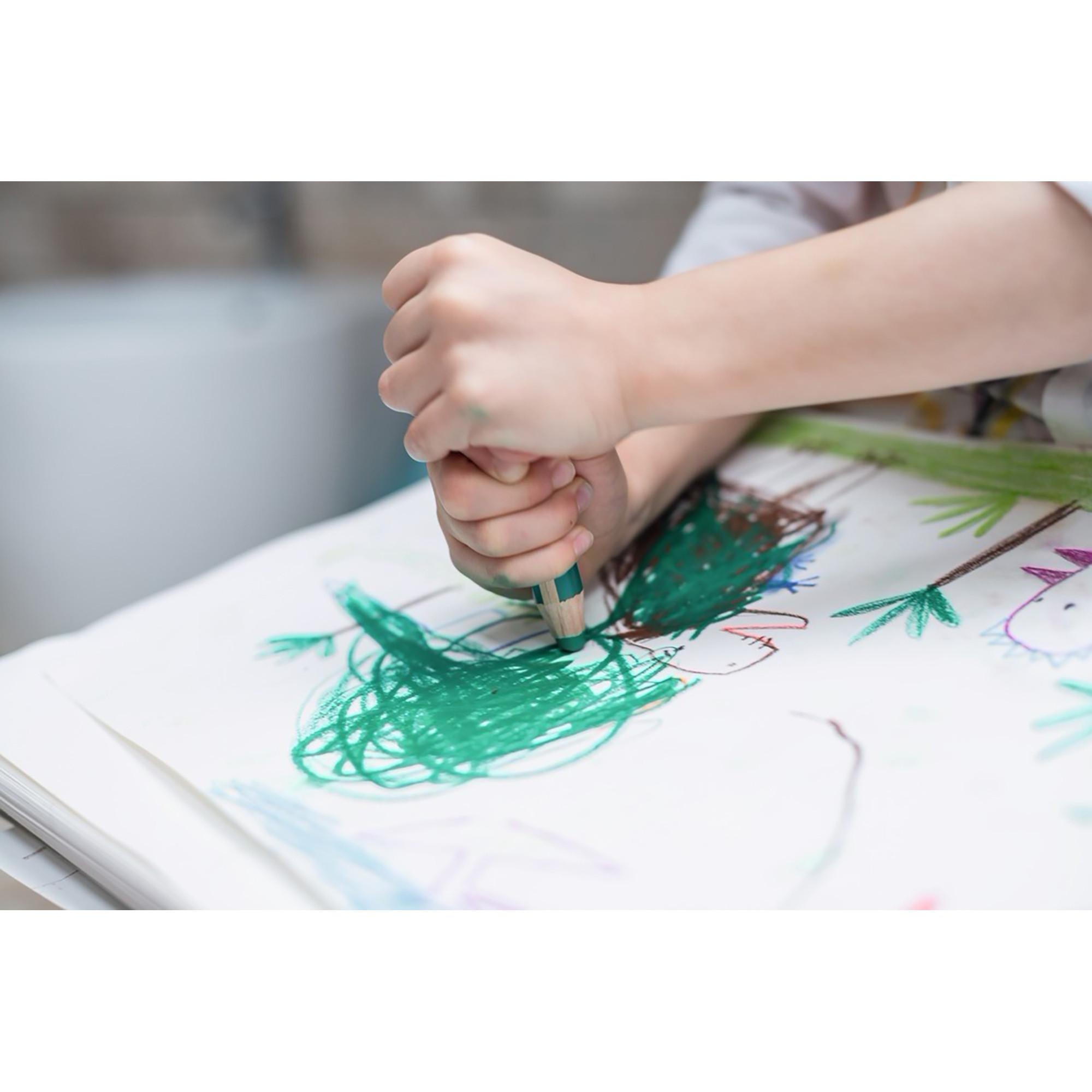 STABILO Jeu de crayons de couleur Woody 3in1 Tiger 