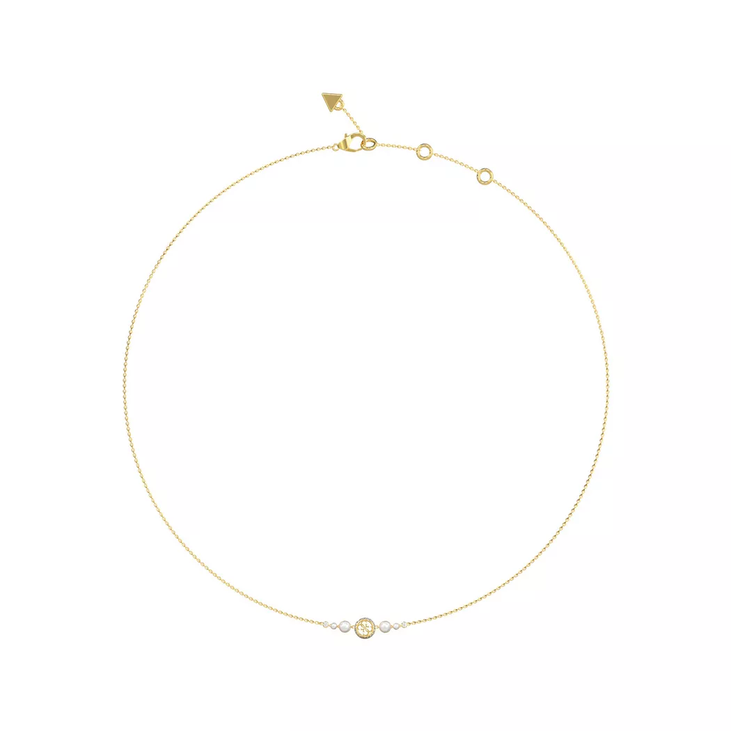 Guess - Halskette, Tiny Pearly, 40.5CM, Gold