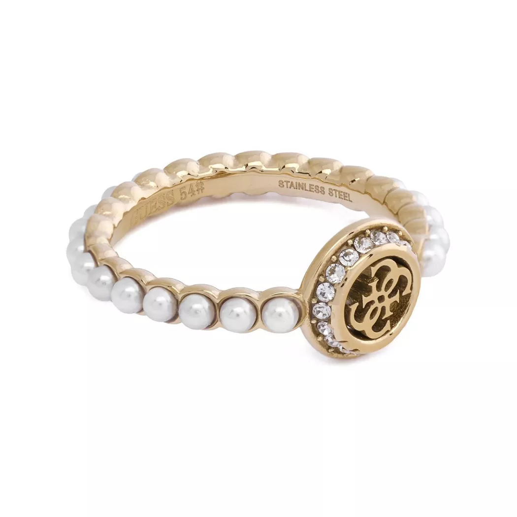 Guess - Ring, Tiny Pearly, 54, Gold