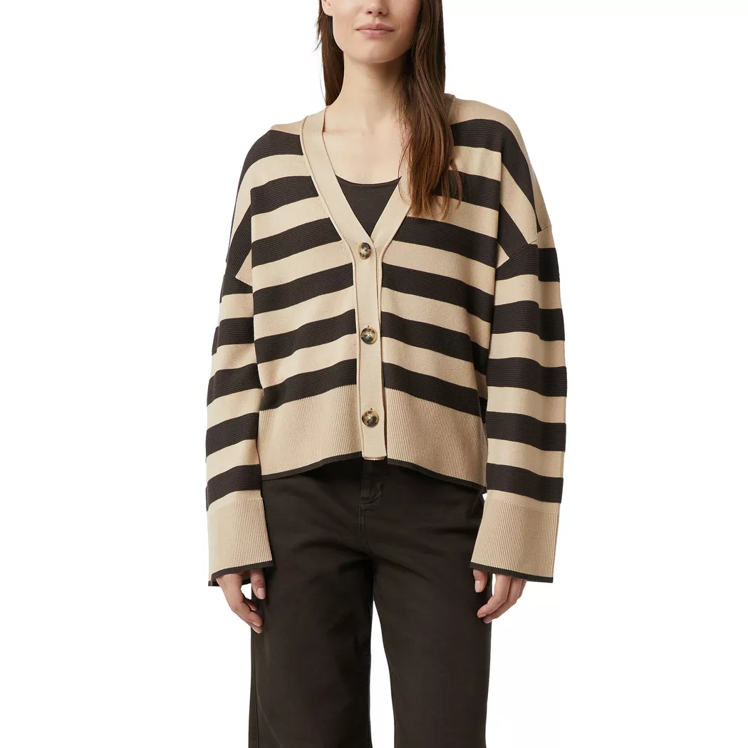 Comma - Lange Strickjacke, langarm, für Damen, Multicolor, Größe 40