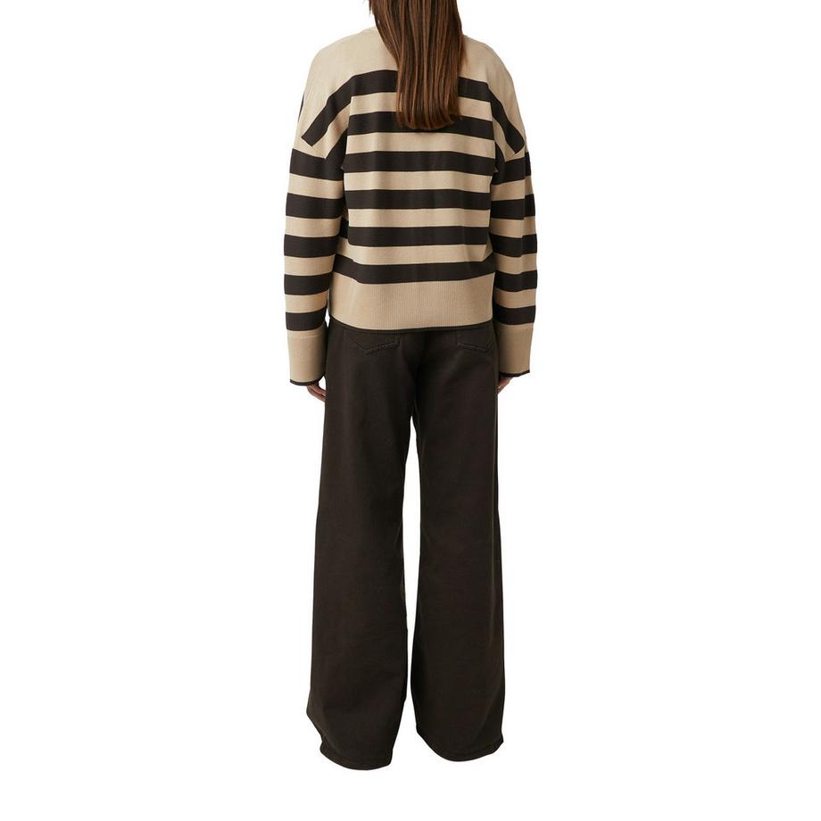 Comma Veste Longue en Tricot Manches Longues  