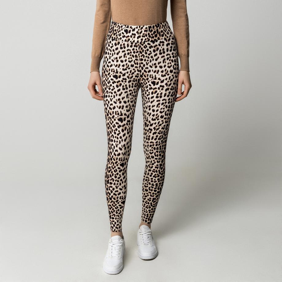 Manor Woman Leopard Print High Waisted Leggings  