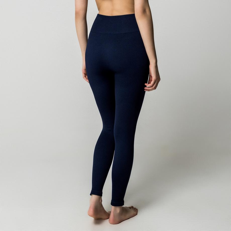 Manor Woman Gerippte High Waist Leggings  