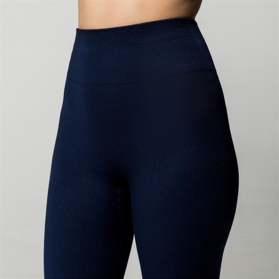 Manor Woman Gerippte High Waist Leggings  