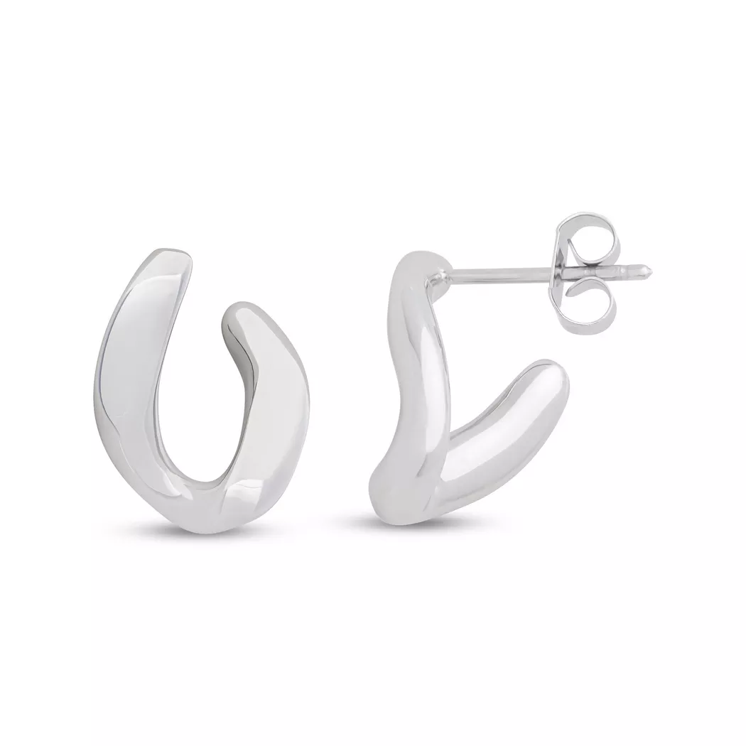L'Atelier - Ohrstecker, One Size, Silberfarben 4