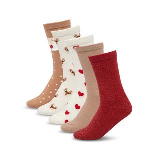 Manor Woman Christmas Multipack Reindeer 5P Socken  