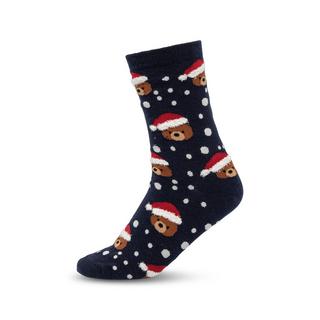 Manor Woman Christmas Multipack Santa Bear 5P Chaussettes  