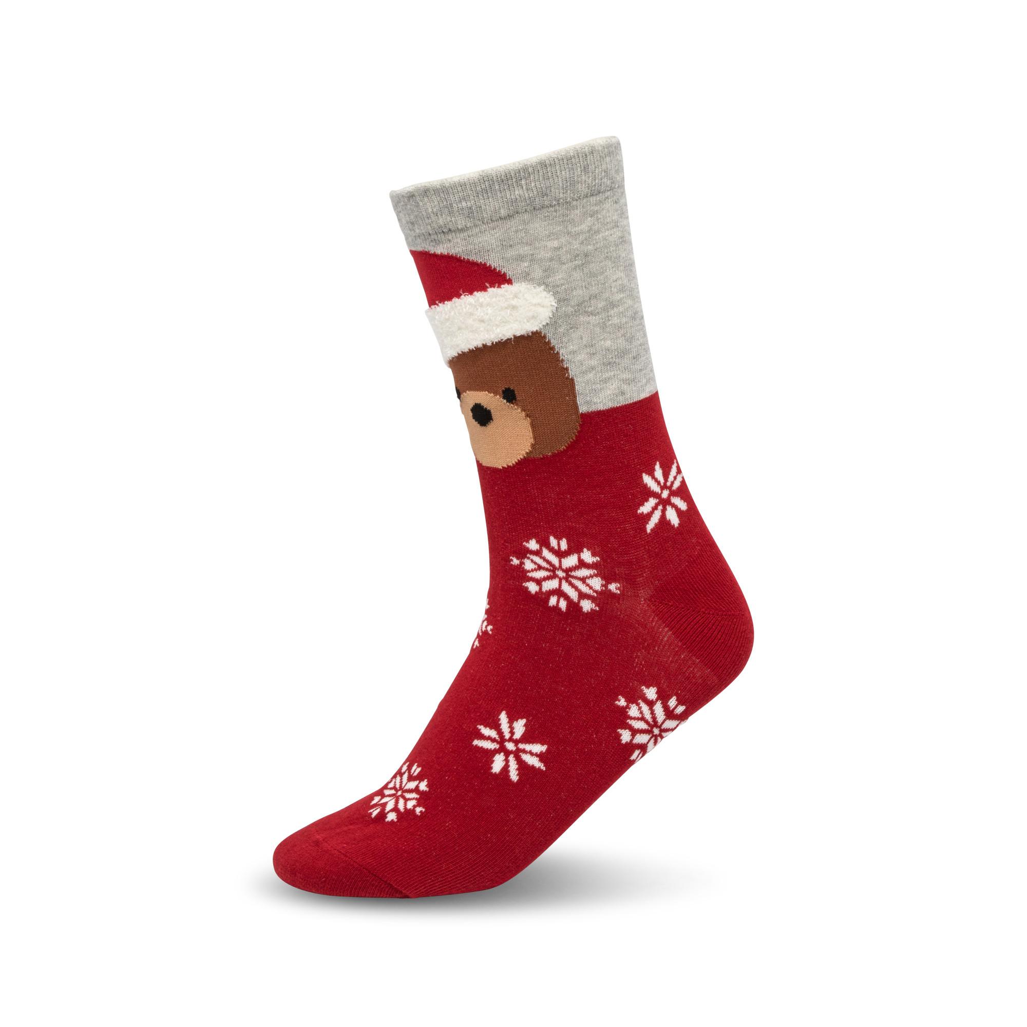 Manor Woman Christmas Multipack Santa Bear 5P Chaussettes  