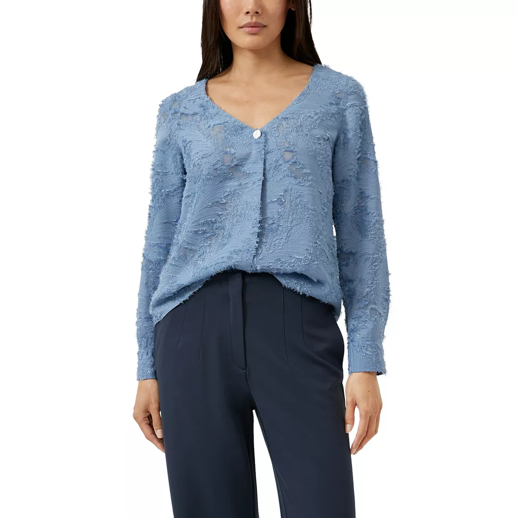 S. Oliver Black Label - Bluse, für Damen, Blau Größe 44