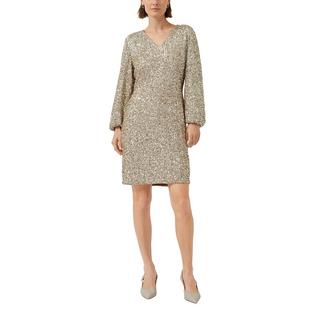 S. Oliver Black Label Robe Paillettes Manches Longues  