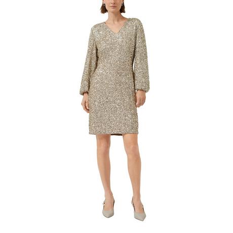 S. Oliver Black Label Robe Paillettes Manches Longues  