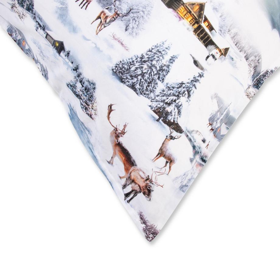 FAZZINI Cervo Federa in flanella stampata  