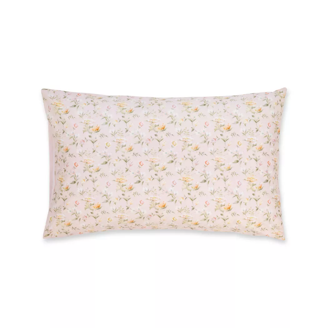 Fazzini - Kissenbezug, Cinderella Kissenbezug mit Blumenmuster, 65 x 100 cm, Rosa