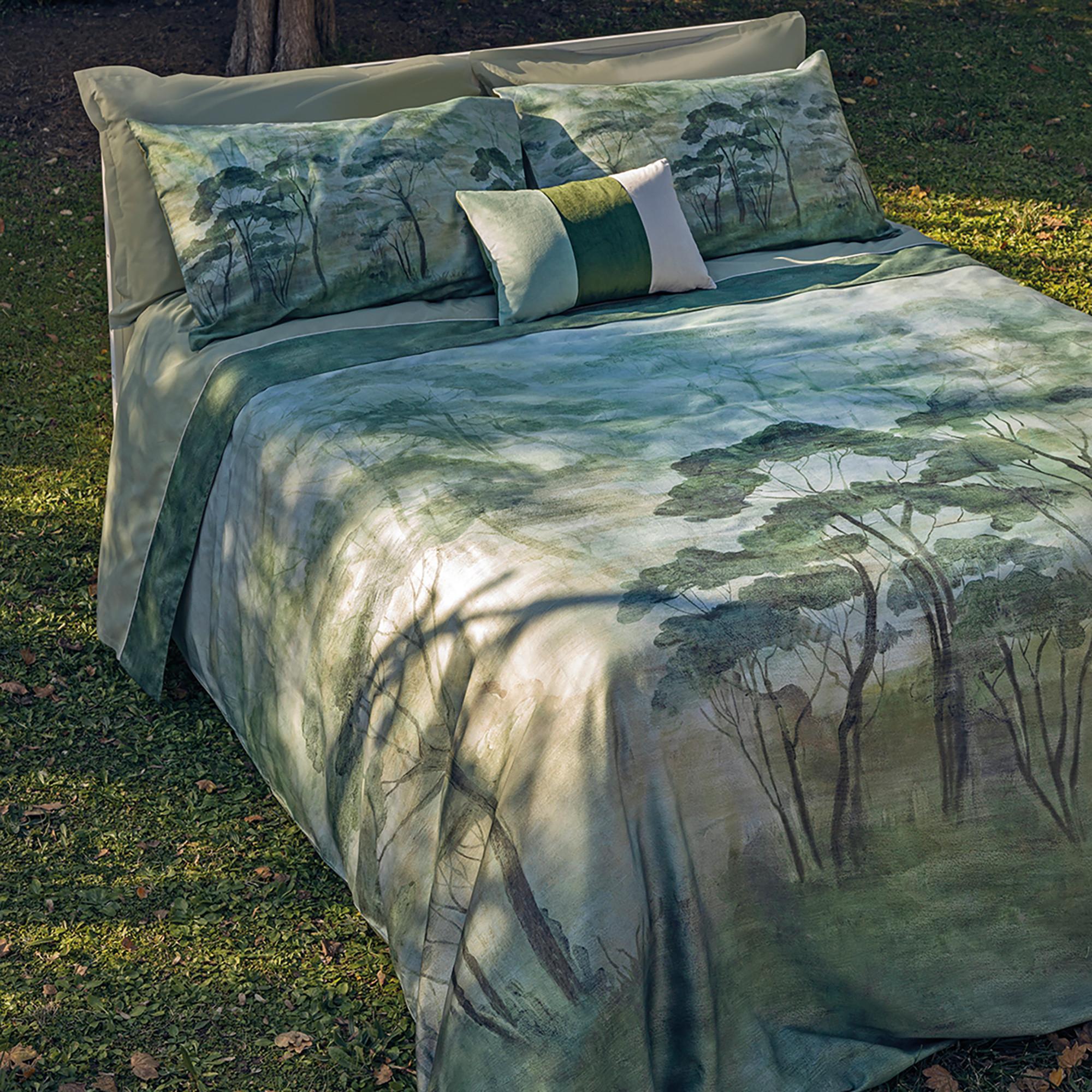 FAZZINI Nemora Taie d'oreiller Imprimé Forêt  