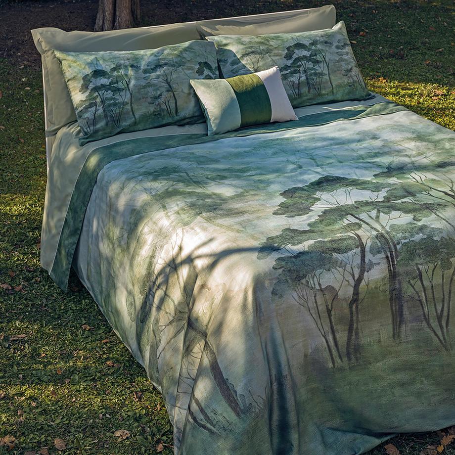 FAZZINI Nemora Kissenbezug mit Waldprint  