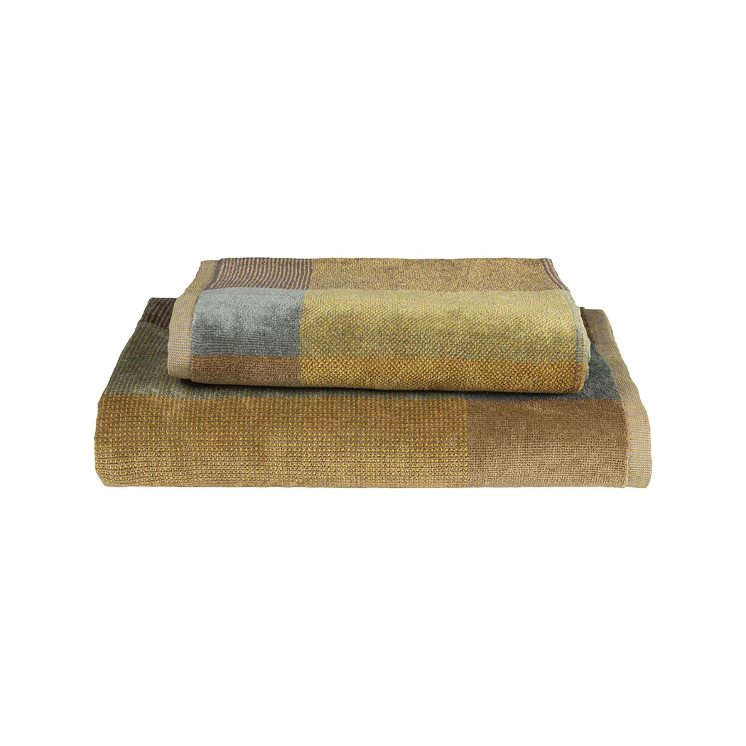 Fazzini - Set: Gästehandtuch und Handtuch, 40X50+50X110CM, Grün