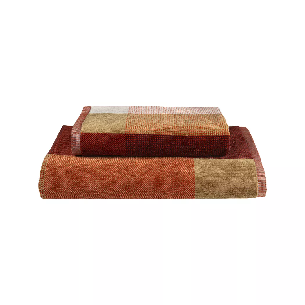 Fazzini Guest Towel and Towel Set Burgundy