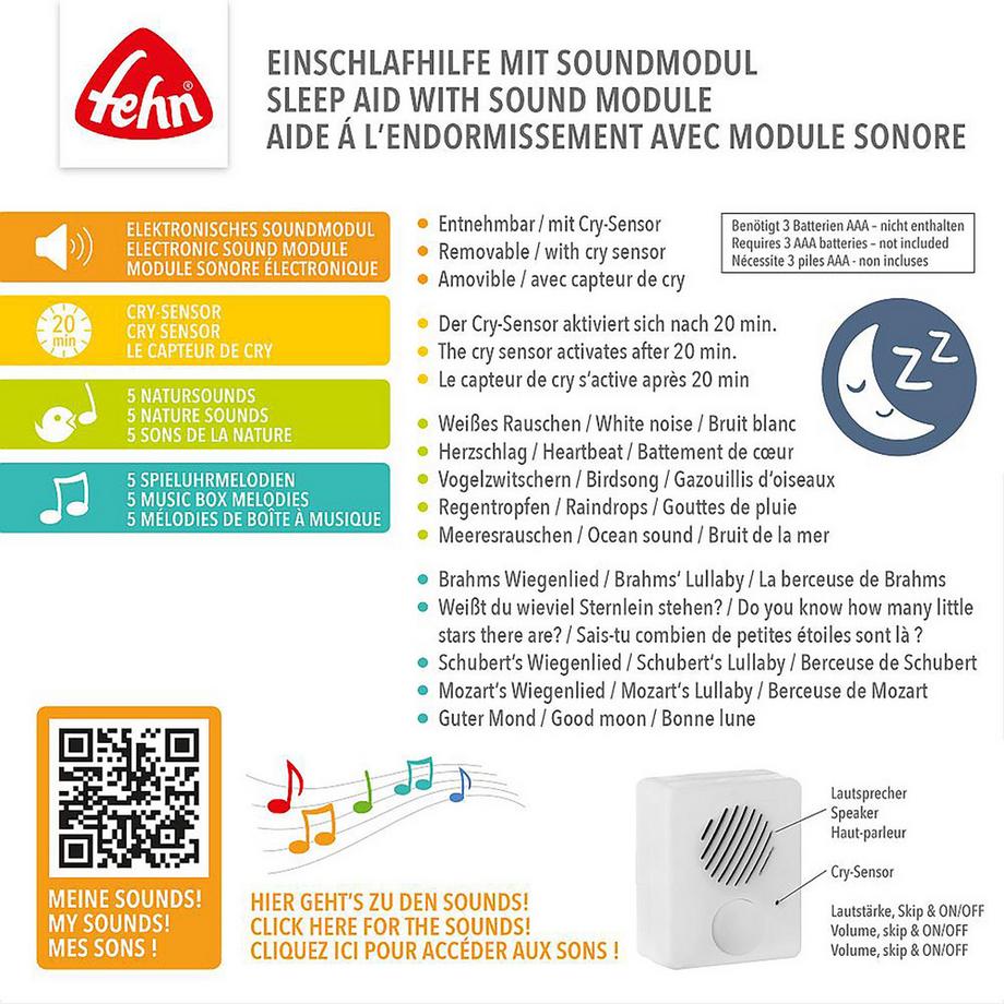 Fehn Lazy,Crazy & Pink Veilleuse Projecteur 