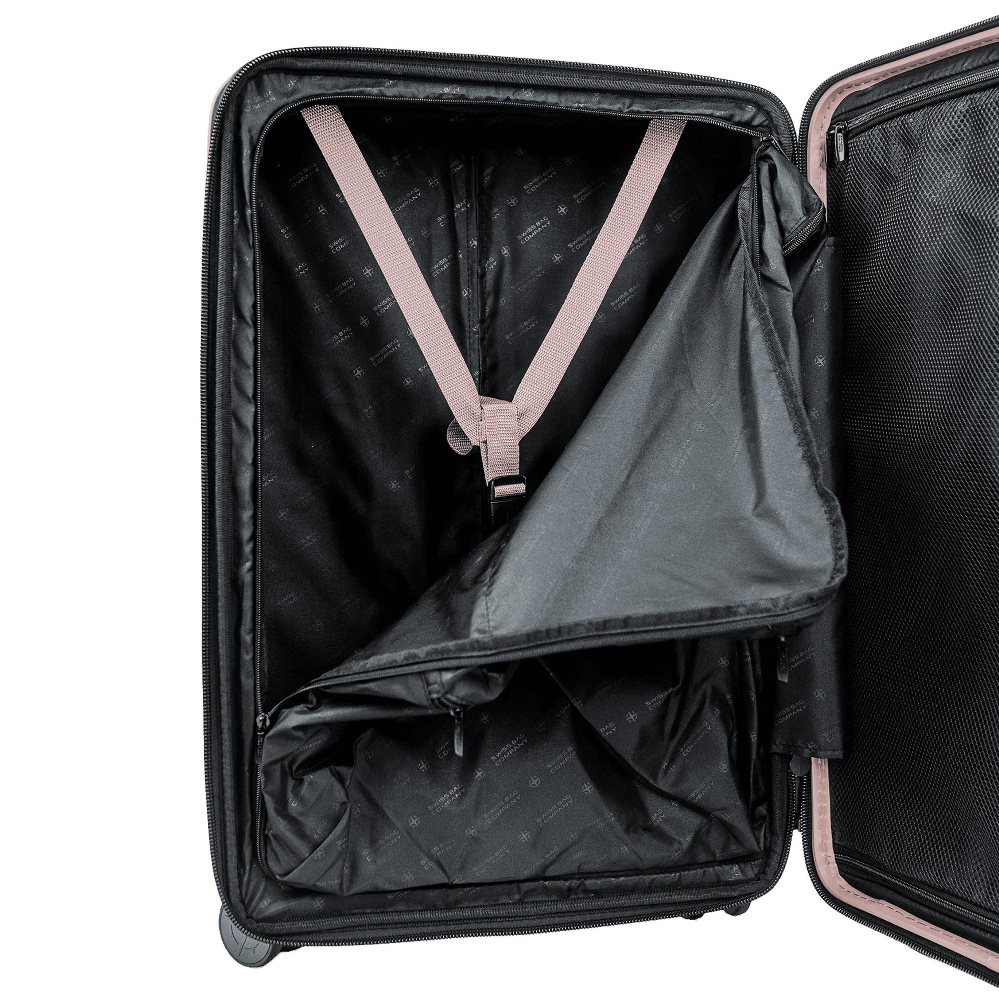 SWISS BAG COMPANY 66cm, Hartschalenkoffer Cosmos Deluxe Sparkle 