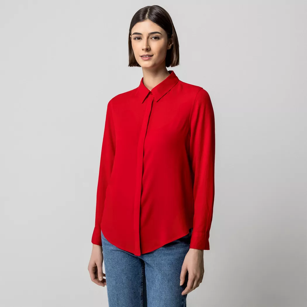 Manor Woman - Bluse, für Damen, Paprika, Größe 36 2
