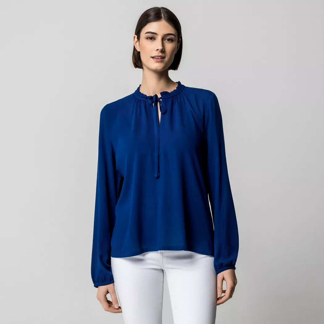 Manor Woman - Bluse, für Damen, Nachtblau, Größe 34