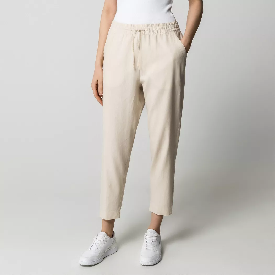 Manor Woman - Leinenhose, für Damen, Perle, Größe 42