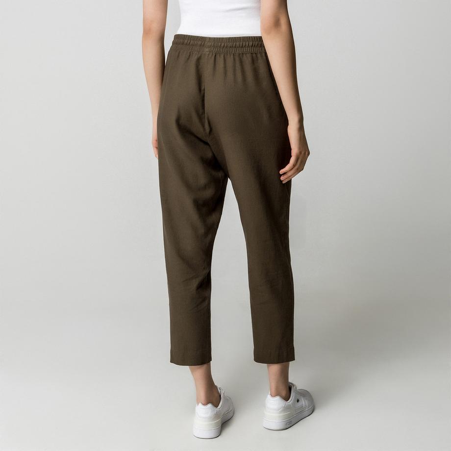 Manor Woman Pantalon en lin, long  