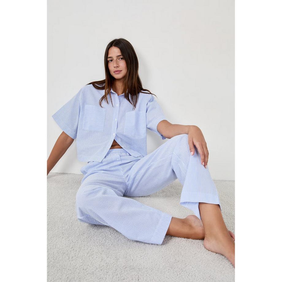 Etam Gestreifte weite Hose  