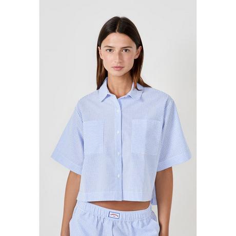 Etam Camicia a righe a maniche corte  