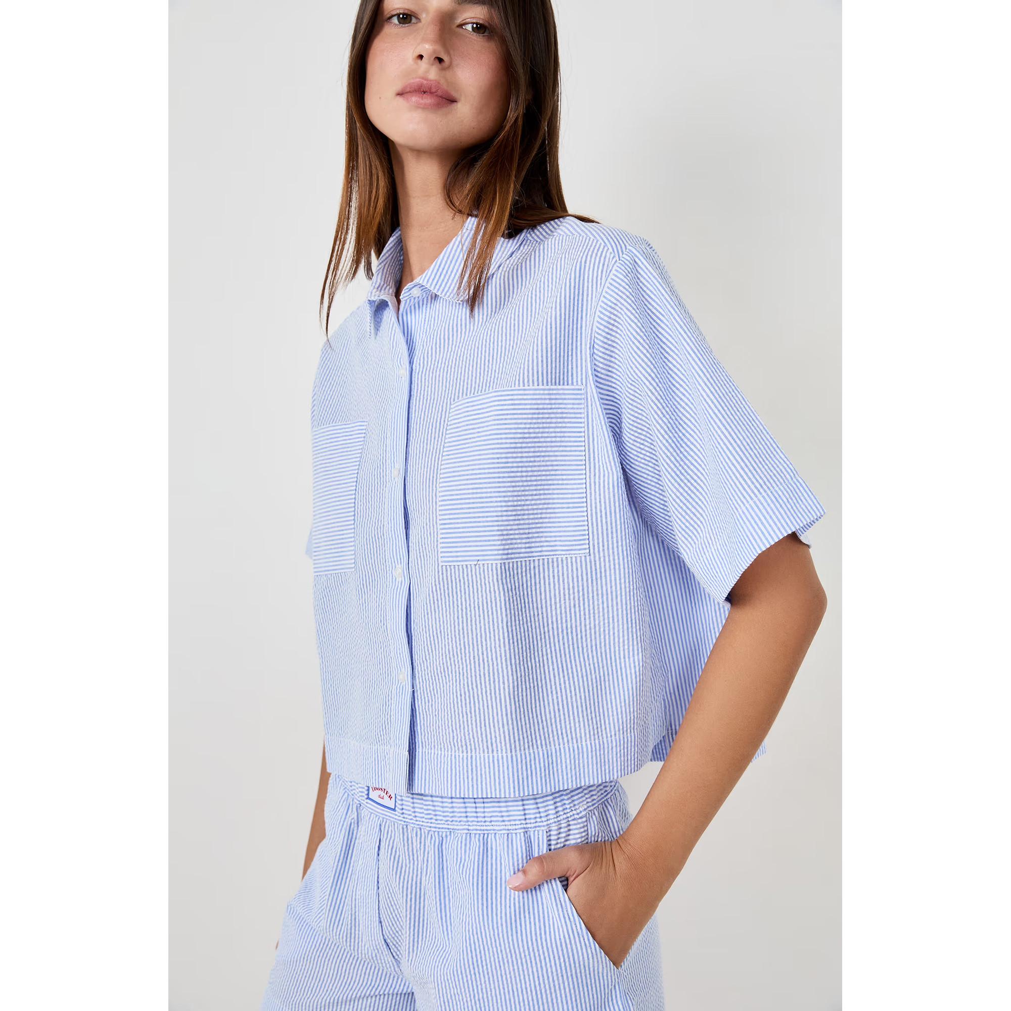 Etam Camicia a righe a maniche corte  