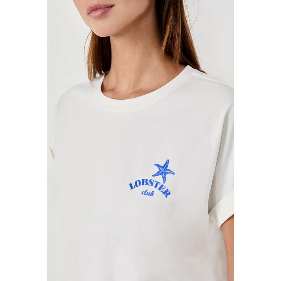 Etam T-Shirt Lobster Club Print  