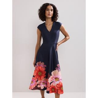 Phase Eight Rakhi Blumenmuster Midikleid  