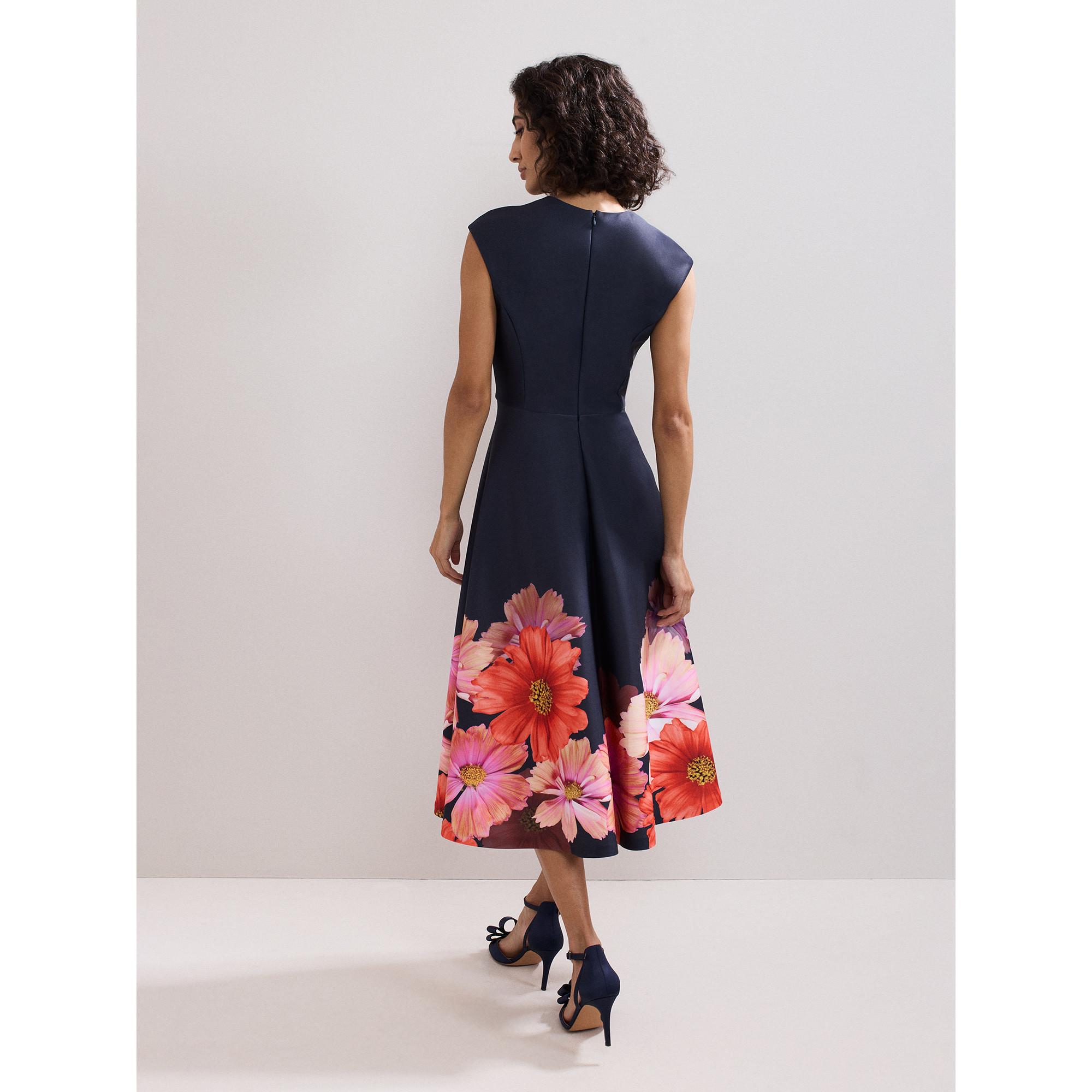 Phase Eight Rakhi Blumenmuster Midikleid  