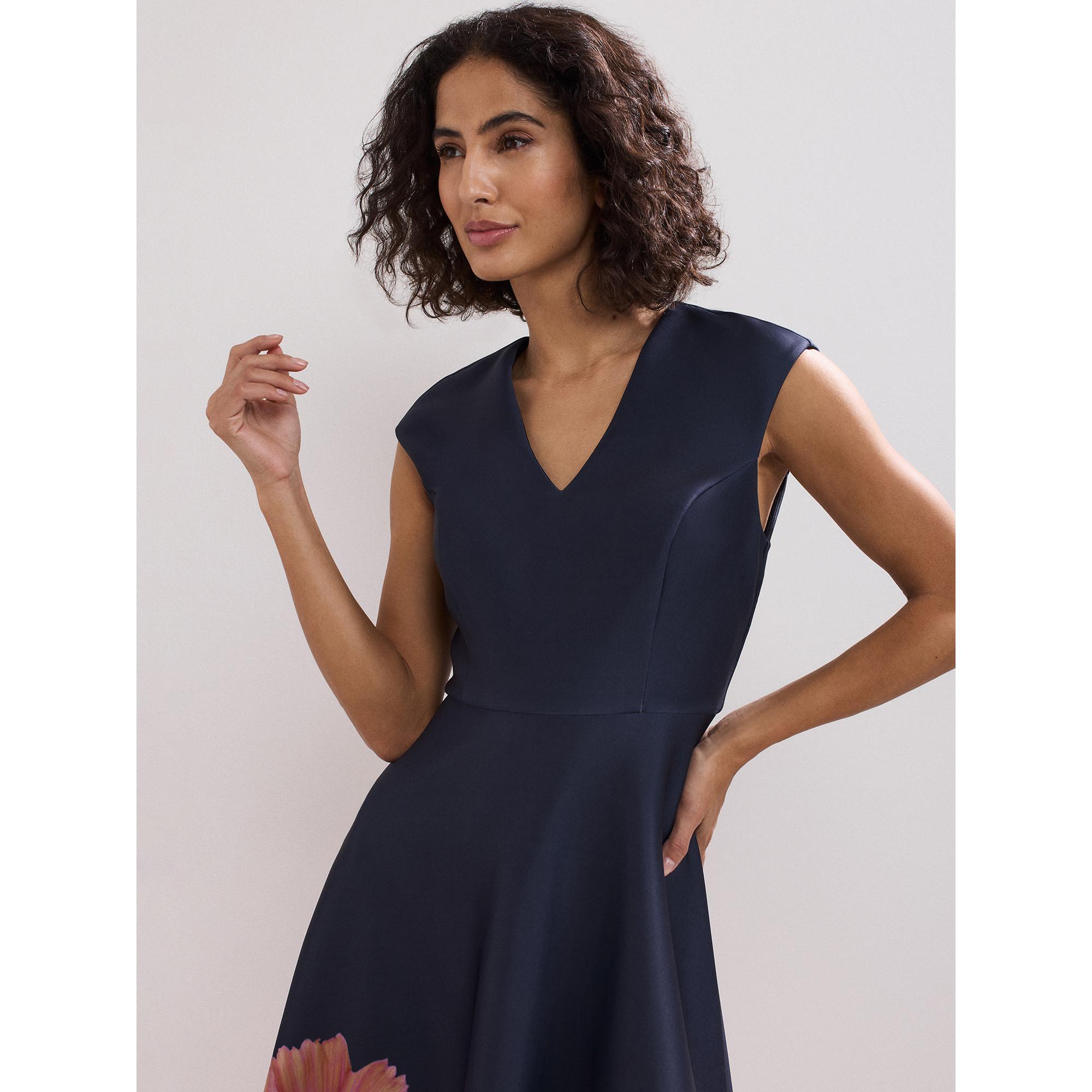 Phase Eight Rakhi Blumenmuster Midikleid  