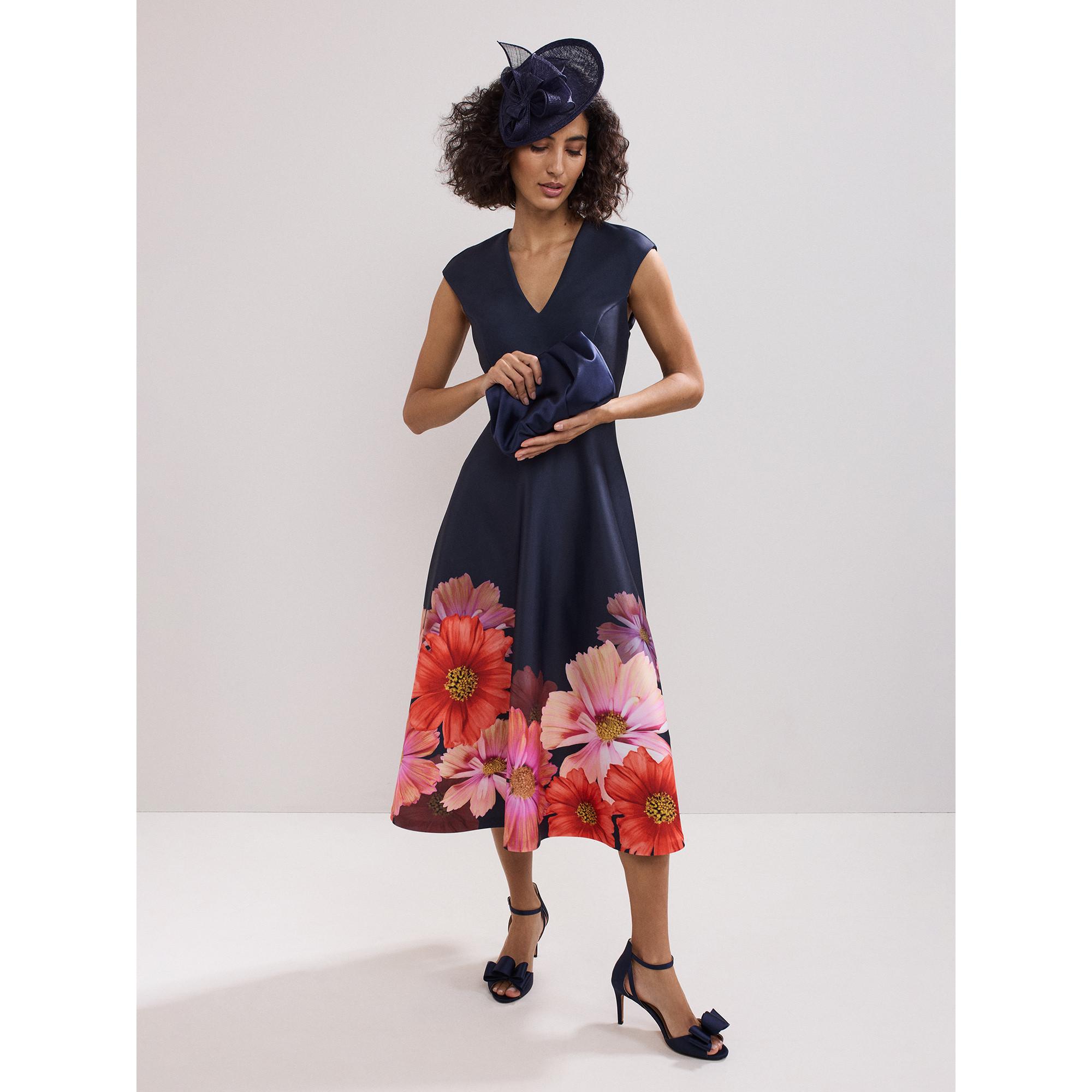 Phase Eight Rakhi Blumenmuster Midikleid  