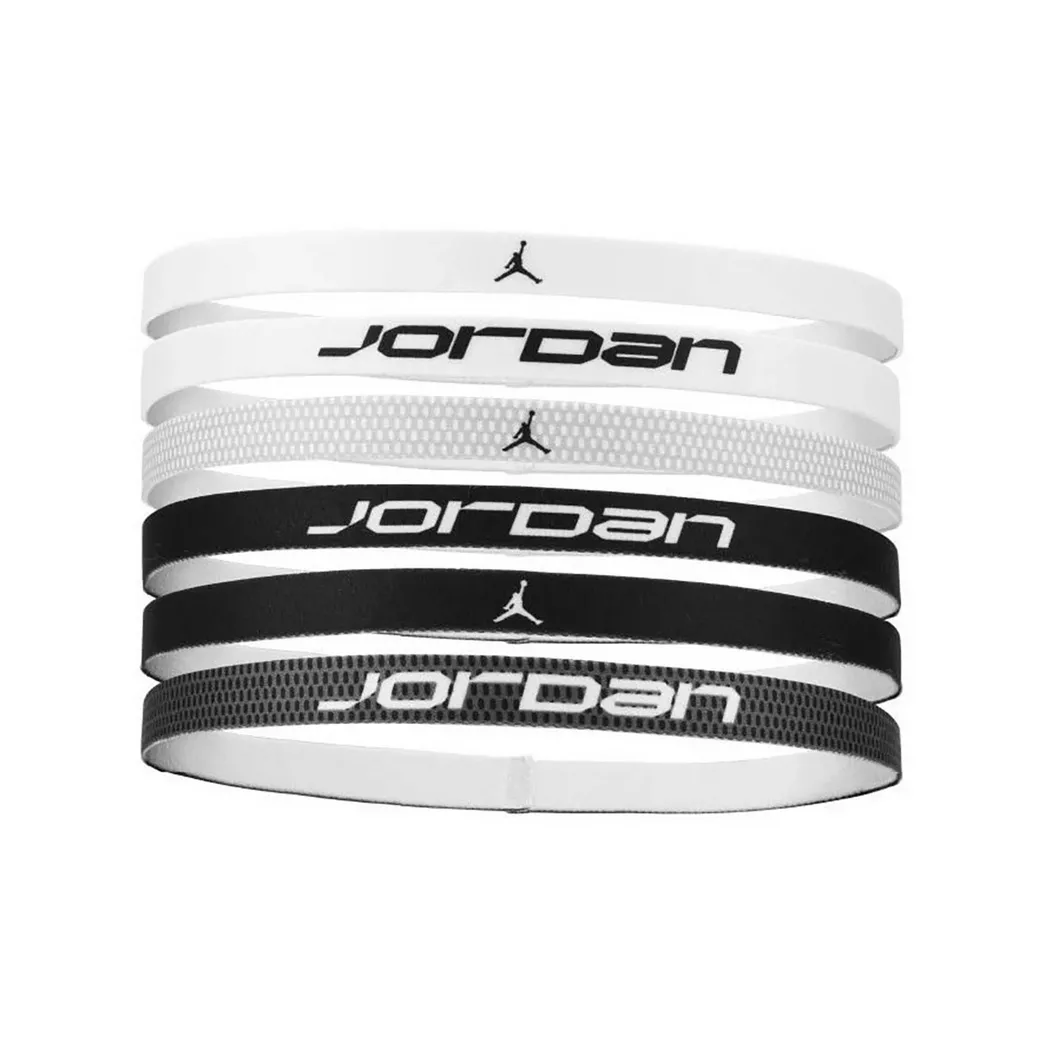 Nike - Haarband, Jordan Elastic Sport Headbands 6 Pk Printed, One Size, Black