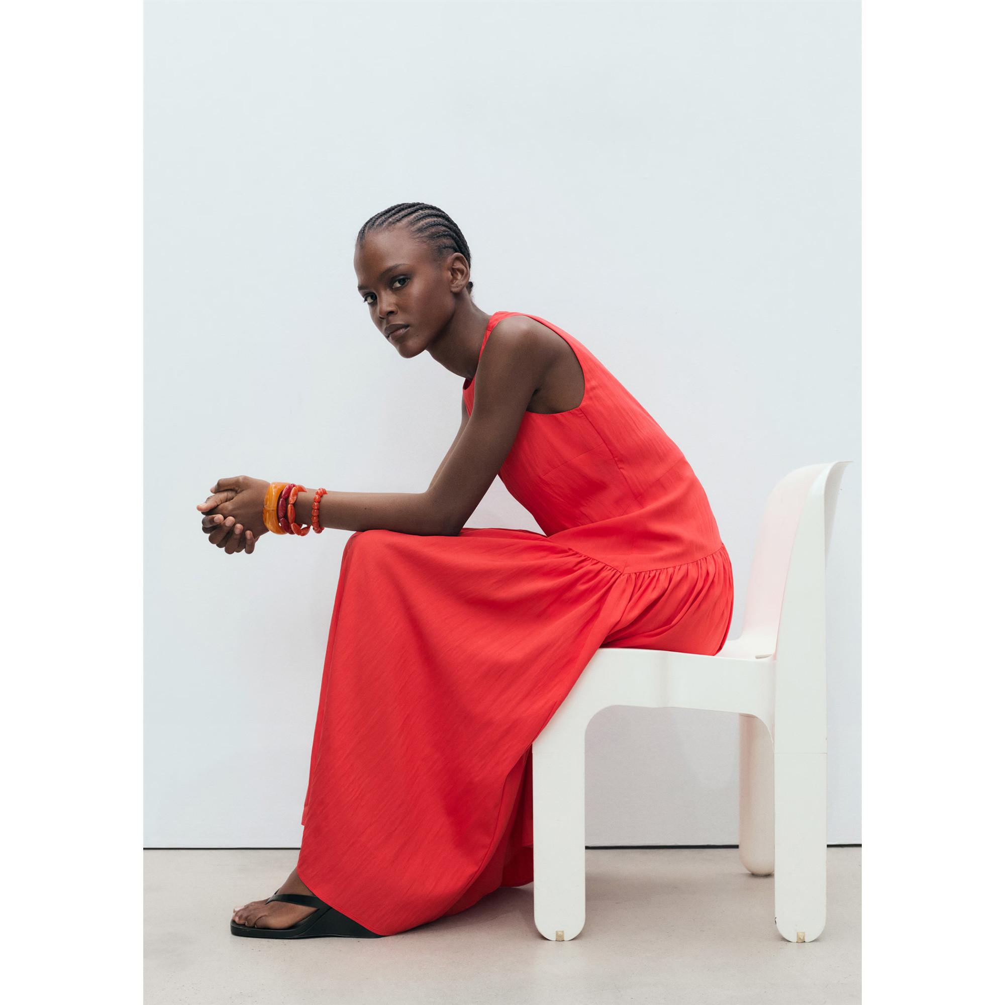 MANGO GILDA Ärmelloses Midikleid  