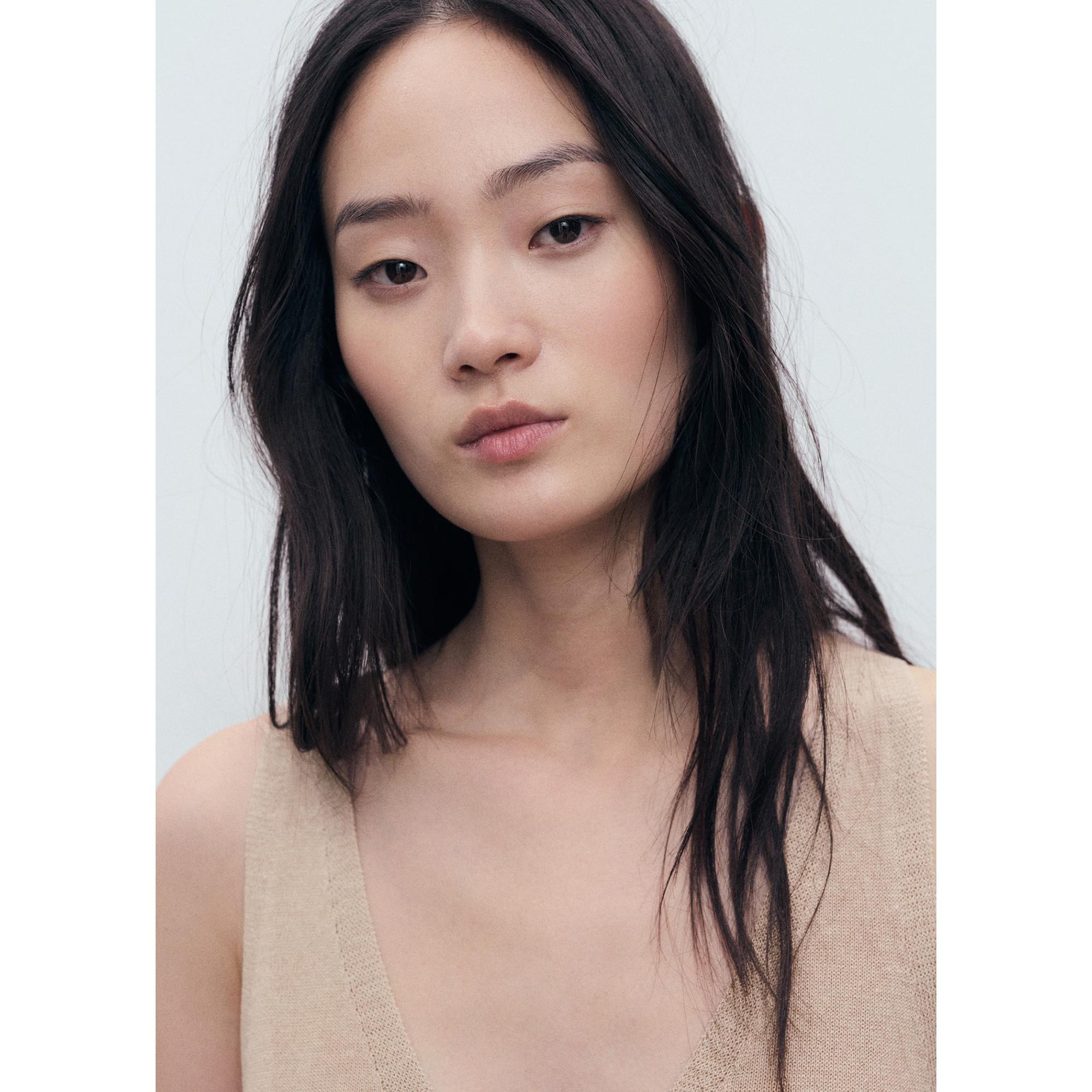 MANGO VELLA Top Tricot Col V  