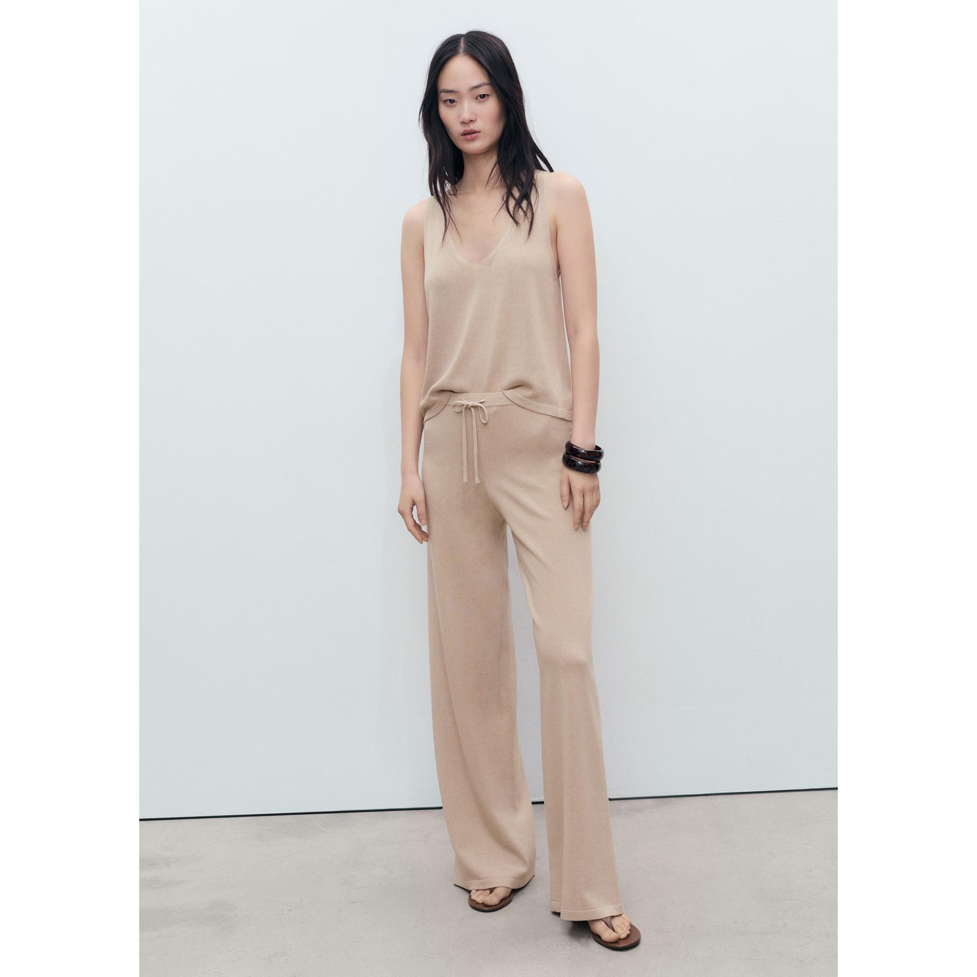 MANGO VELLA Top Tricot Col V  