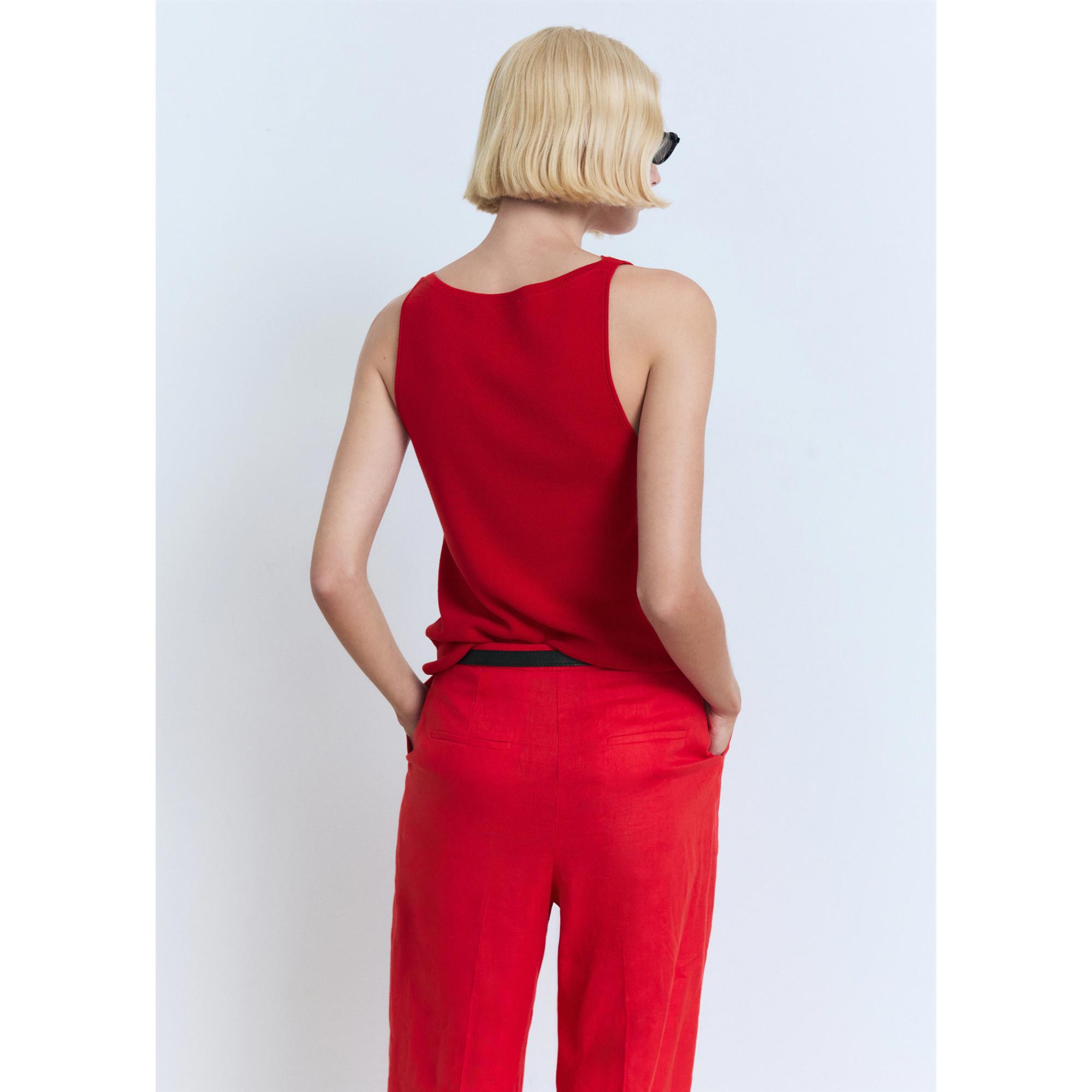 MANGO Suenyo Top Sans Manches Col Bateau  