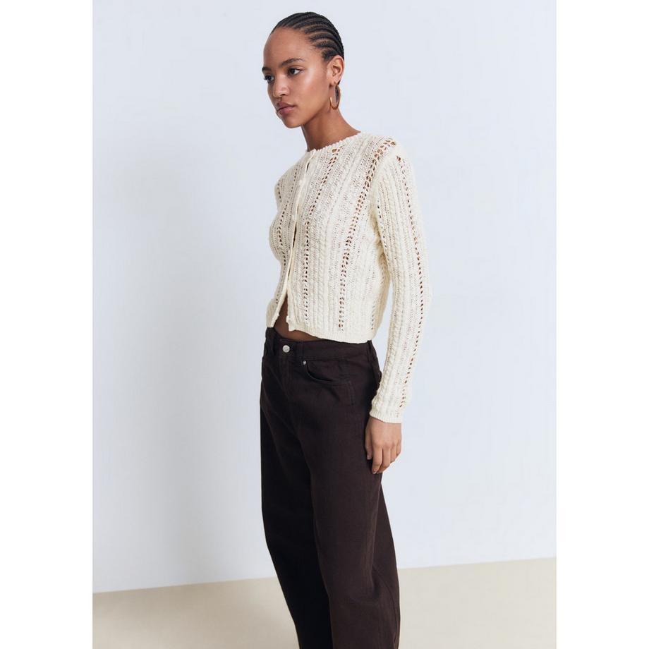 MANGO MIRA Cardigan Corto in Maglia  