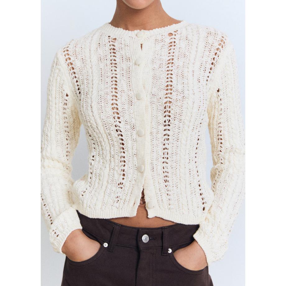 MANGO MIRA Cardigan Corto in Maglia  