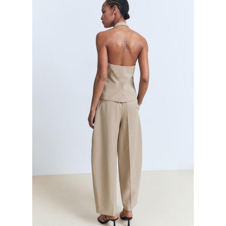 MANGO Olivia Ballon Bundfaltenhose  