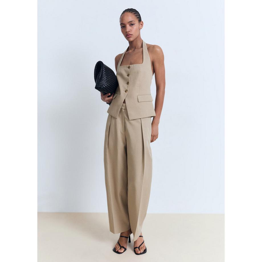 MANGO Olivia Ballon Bundfaltenhose  