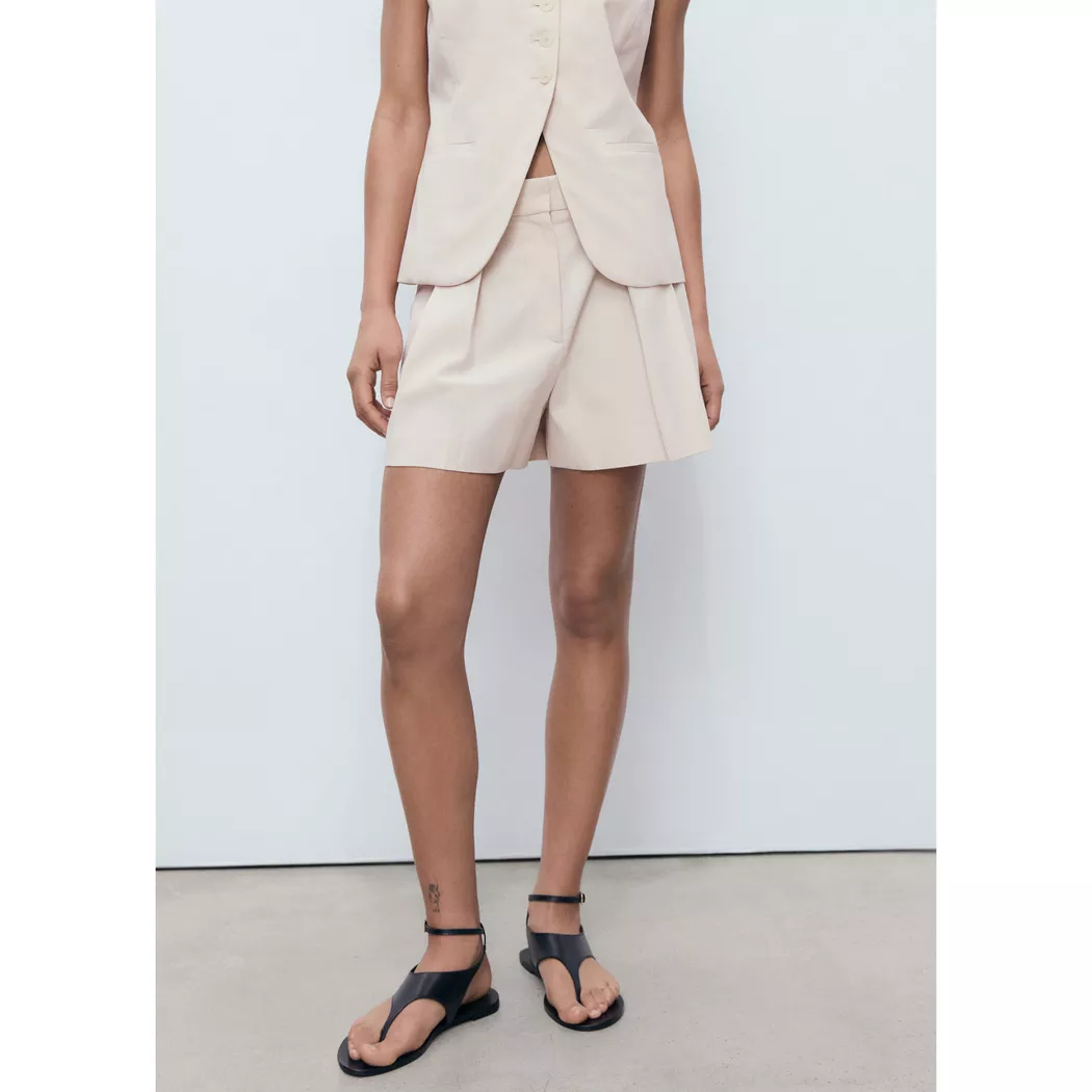 Mango - Shorts, für Damen, Beige, Größe 34