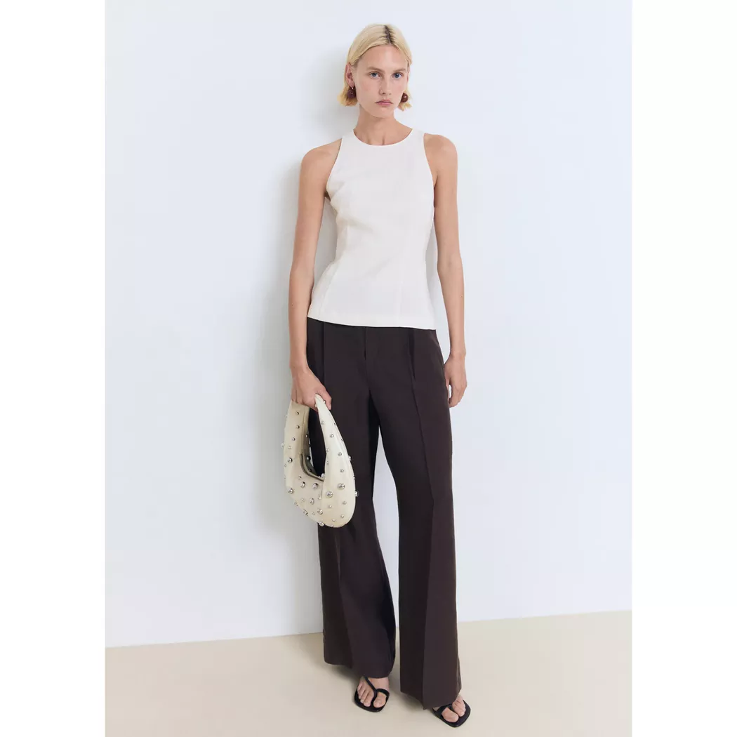 Mango - Bluse, für Damen, Ecru, Größe XL 2