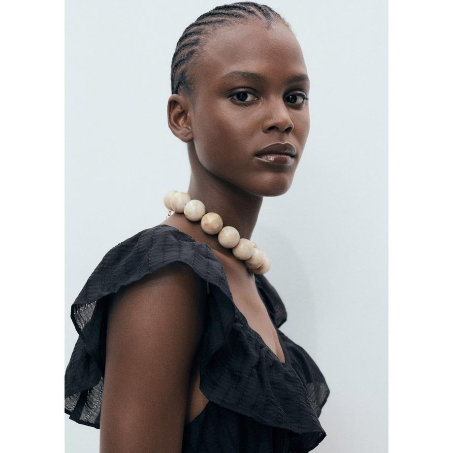 MANGO Ramona Robe Longue Coupe A  