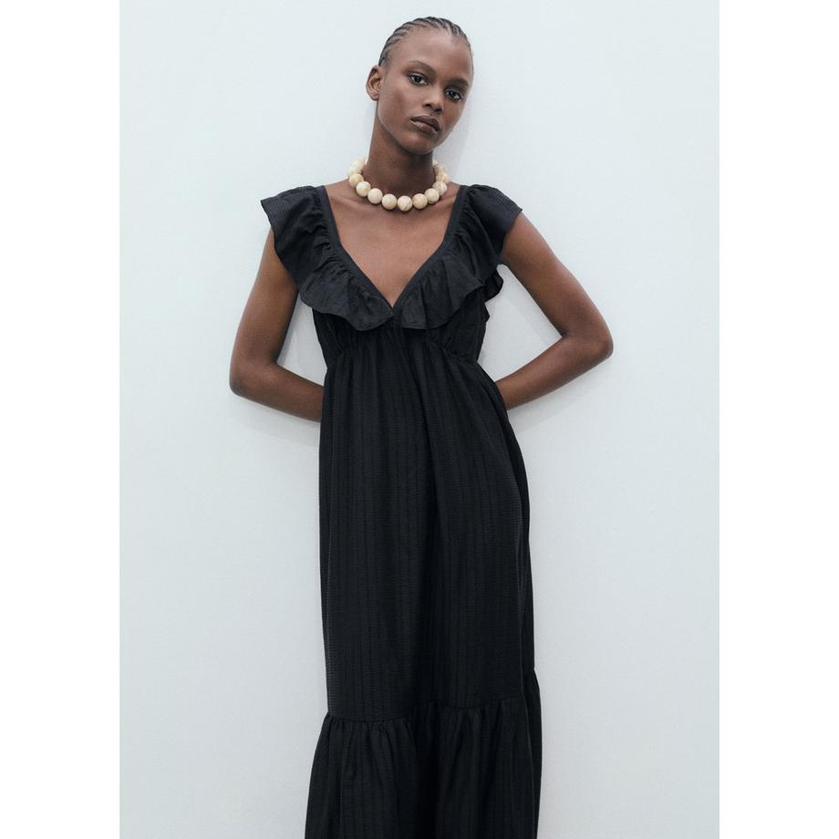 MANGO Ramona Robe Longue Coupe A  