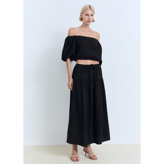 MANGO KIMOLOS Jupe Longue Étagée  