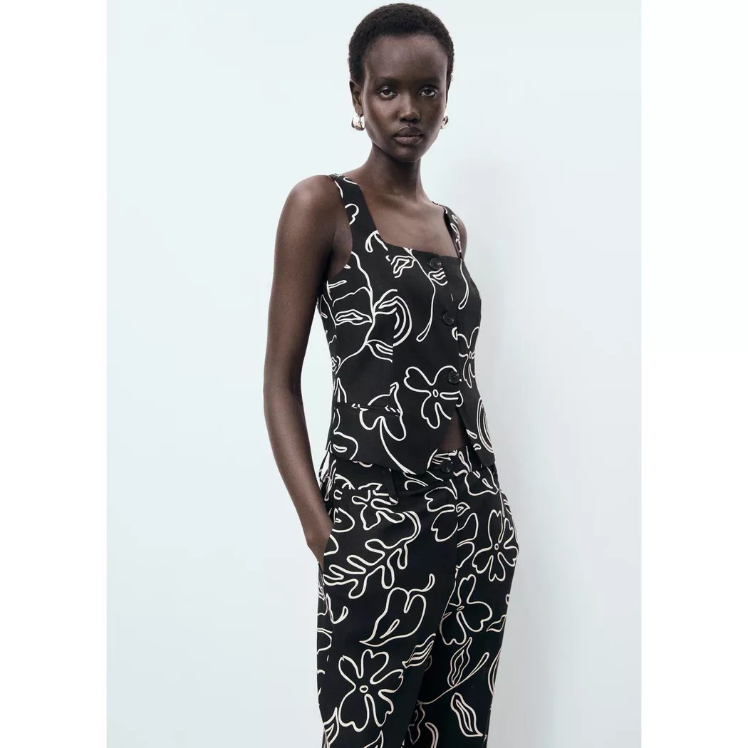 Mango - Top, für Damen, Black, Größe XS